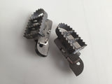 Footpegs Wide Stainless Steel - BMW GS Pillion